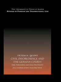 Omslagafbeelding: Civil Disobedience and the German Courts 1st edition 9780415443531