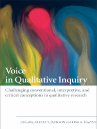 Cover image: Voice in Qualitative Inquiry 1st edition 9780415442213