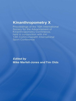 Imagen de portada: Kinanthropometry X 1st edition 9780415596305
