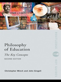 Cover image: Philosophy of Education: The Key Concepts 2nd edition 9780415428927