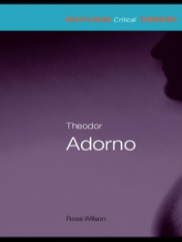 Titelbild: Theodor Adorno 1st edition 9780415418188