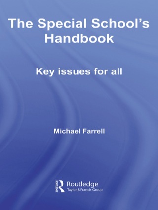 Cover image: The Special School's Handbook 1st edition 9780415416863