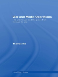 Cover image: War and Media Operations 1st edition 9780415416597