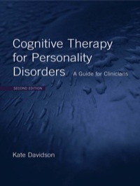 صورة الغلاف: Cognitive Therapy for Personality Disorders 1st edition 9780415415583