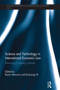 Cover image: Science and Technology in International Economic Law 1st edition 9781138937550