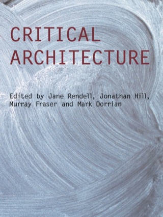Imagen de portada: Critical Architecture 1st edition 9780415415385