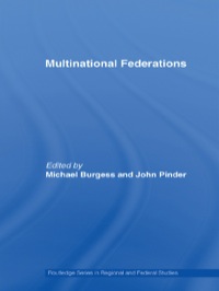 Imagen de portada: Multinational Federations 1st edition 9780415414906