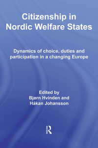 Imagen de portada: Citizenship in Nordic Welfare States 1st edition 9780415414890