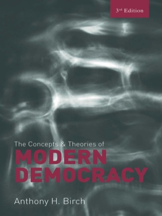 Cover image: Concepts and Theories of Modern Democracy 3rd edition 9780415414630