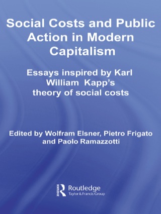 Cover image: Social Costs and Public Action in Modern Capitalism 1st edition 9780415413510