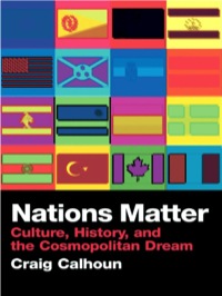 Cover image: Nations Matter 1st edition 9780415411868