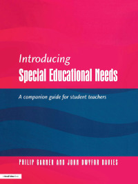 Imagen de portada: Introducing Special Educational Needs 1st edition 9781853467332