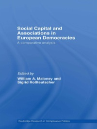 Omslagafbeelding: Social Capital and Associations in European Democracies 1st edition 9780415543408