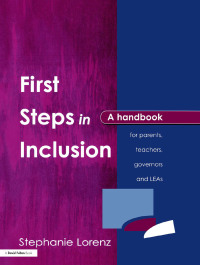 Cover image: First Steps in Inclusion 1st edition 9781138157958