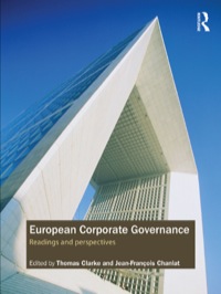 Omslagafbeelding: European Corporate Governance 1st edition 9780415405331