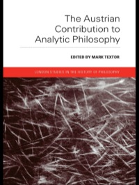 صورة الغلاف: The Austrian Contribution to Analytic Philosophy 1st edition 9780415404051