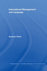 Cover image: International Management and Language 1st edition 9780415403931