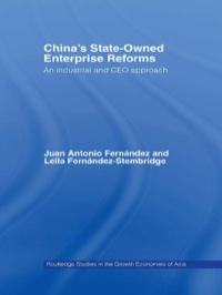 صورة الغلاف: China's State Owned Enterprise Reforms 1st edition 9780415402682