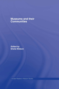 Omslagafbeelding: Museums and their Communities 1st edition 9780415402590