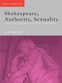 Cover image: Shakespeare, Authority, Sexuality 1st edition 9780415402361