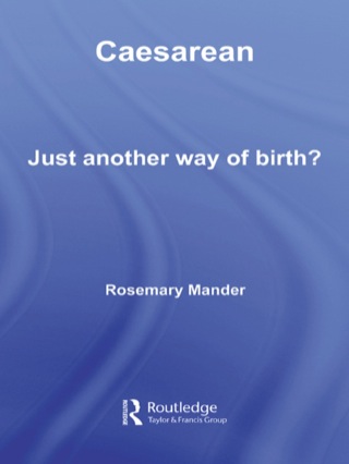 Cover image: Caesarean 1st edition 9780415401364