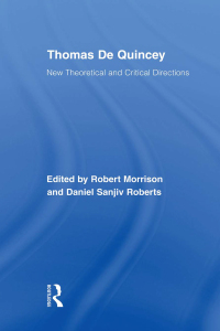 Cover image: Thomas De Quincey 1st edition 9780415399630