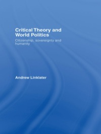 Cover image: Critical Theory and World Politics 1st edition 9780415399296