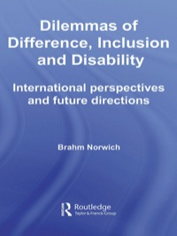 صورة الغلاف: Dilemmas of Difference, Inclusion and Disability 1st edition 9780415398473