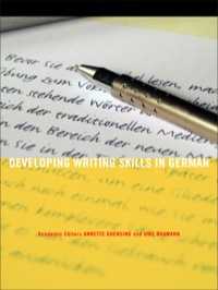 Imagen de portada: Developing Writing Skills in German 1st edition 9781138430419