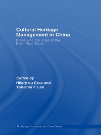 Imagen de portada: Cultural Heritage Management in China 1st edition 9780415666428