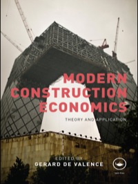 Titelbild: Modern Construction Economics 1st edition 9781138861336