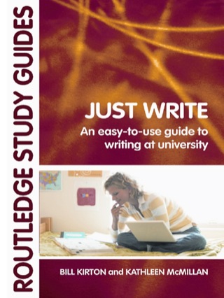 Cover image: Just Write 1st edition 9780415396783