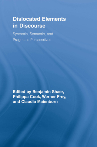 Immagine di copertina: Dislocated Elements in Discourse 1st edition 9780415808194