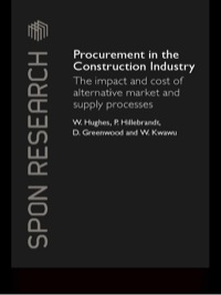 Cover image: Procurement in the Construction Industry 1st edition 9781138983854