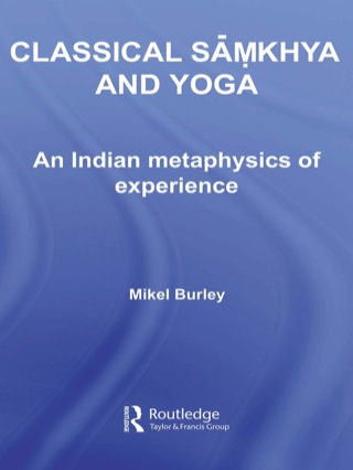 Imagen de portada: Classical Samkhya and Yoga 1st edition 9780415648875
