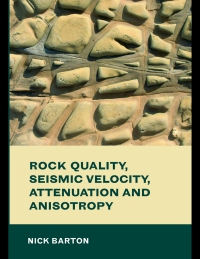 Imagen de portada: Rock Quality, Seismic Velocity, Attenuation and Anisotropy 1st edition 9780415394451