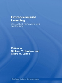 Imagen de portada: Entrepreneurial Learning 1st edition 9780415394161