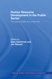 Omslagafbeelding: Human Resource Development in the Public Sector 1st edition 9780415394109