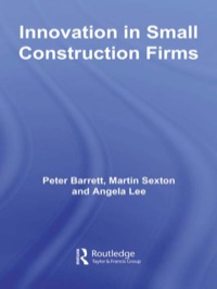Imagen de portada: Innovation in Small Construction Firms 1st edition 9780415393904