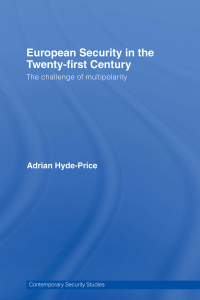 صورة الغلاف: European Security in the Twenty-First Century 1st edition 9780415392174