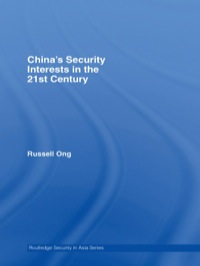 Imagen de portada: China's Security Interests in the 21st Century 1st edition 9780415392150