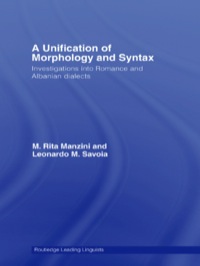 صورة الغلاف: A Unification of Morphology and Syntax 1st edition 9781138868304
