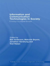 Imagen de portada: Information and Communications Technologies in Society 1st edition 9780415383844