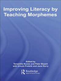 Imagen de portada: Improving Literacy by Teaching Morphemes 1st edition 9780415383134