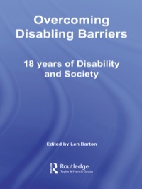 صورة الغلاف: Overcoming Disabling Barriers 1st edition 9780415378758