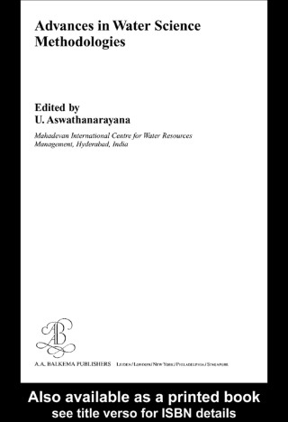 Cover image: Advances in Water Science Methodologies 1st edition 9780415375337