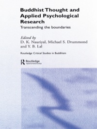 صورة الغلاف: Buddhist Thought and Applied Psychological Research 1st edition 9780415599344