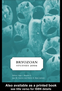 صورة الغلاف: Bryozoan Studies 2004 1st edition 9780415372930