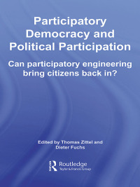 صورة الغلاف: Participatory Democracy and Political Participation 1st edition 9780415511605