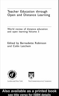 Imagen de portada: Teacher Education Through Open and Distance Learning 1st edition 9780415369558